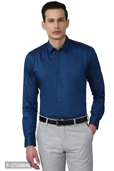 Classic Cotton Blend Solid Shirt for Men