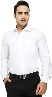 Classic Cotton Solid Formal Shirts for Men, Pack of 2-thumb1