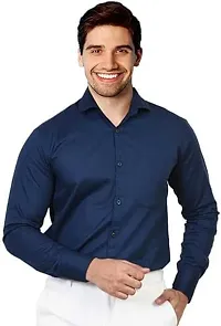 Classic Cotton Solid Formal Shirts for Men, Pack of 2-thumb1