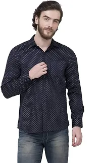 Classic Black Cotton Solid Casual Shirt for Men Pack Of 2-thumb1