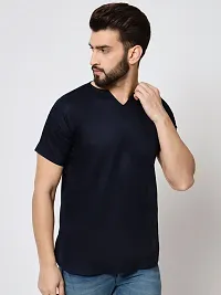 Regular Fit V-Neck Half Sleeve Kurta For Men-thumb1