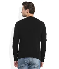 Stylish Regular Fit Full Sleeve Winter Wear V-Neck Plain Wool Sweater-thumb1