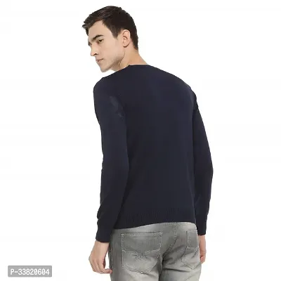 Stylish Regular Fit Full Sleeve Winter Wear V-Neck Wool Sweater-thumb2