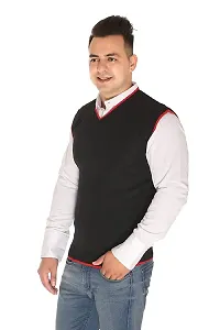 Stylish Wool Blend Solid Sweater for Men-thumb2