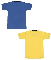 Combo of 2  Multicoloured Cotton Half Sleeves T-Shirt for Boy's-thumb1