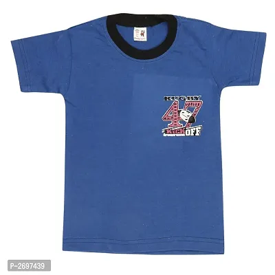 Combo of 2  Multicoloured Cotton Half Sleeves T-Shirt for Boy's-thumb3