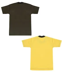 Combo of 2  Multicoloured Cotton Half Sleeves T-Shirt for Boy's-thumb1