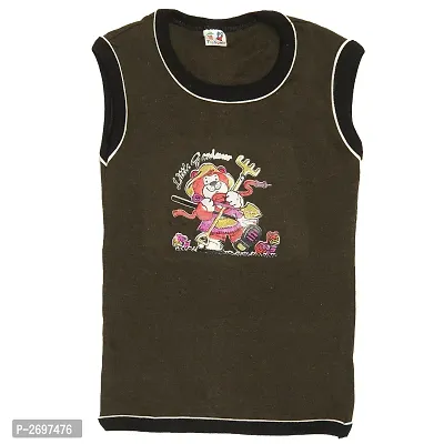 Combo of 2  Multicoloured Cotton Sleeveless T-Shirt for Boy's-thumb3