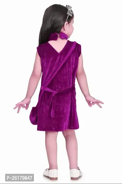 RAHAT GARMENTS Girls Party and Festive Dress with Handbag...(IRRA=04)...(Purple=22)-thumb2