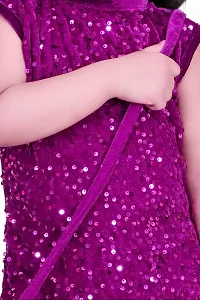 RAHAT GARMENTS Girls Party and Festive Dress with Handbag...(IRRA=04)...(Purple=22)-thumb2