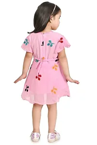 RAHAT GARMENTS Baby Girls Frock Casual Fancy Knee Length Dress for Girls Kids Frocks (S=42) (12-18 Months, Pink)-thumb3