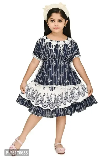 RAHAT Garments Kids Girls Western Dresses, Kaftan Top and Skirt Clothing Top and Bottom Sets, Regular Fit, Party/Casual Wear (KS=04)-thumb0