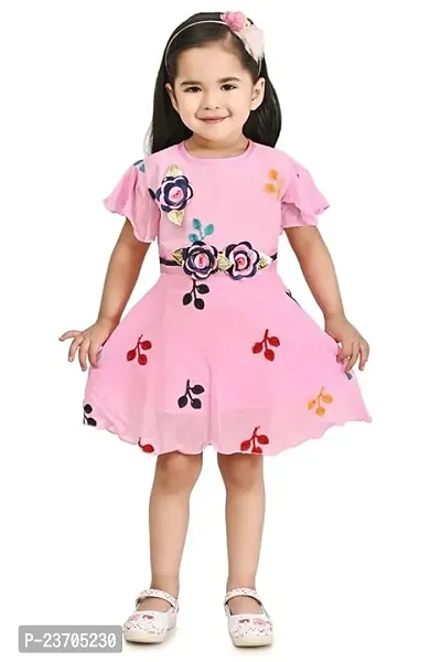 Fabulous Multicoloured Rayon Self Pattern Top With Bottom Set For Girls-thumb0