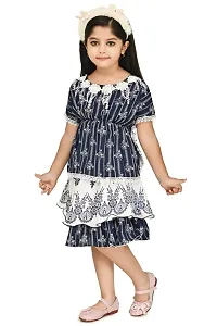 RAHAT Garments Kids Girls Western Dresses, Kaftan Top and Skirt Clothing Top and Bottom Sets, Regular Fit, Party/Casual Wear (KS=04)-thumb2