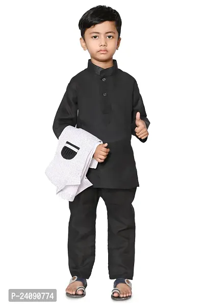 Boys Festive  Party Kurta, Waistcoat and Churidar Set-thumb4