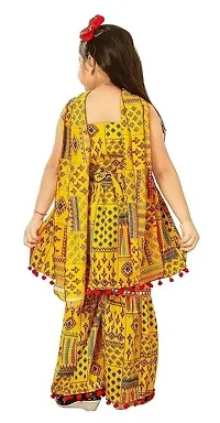 Classic Cotton Clothing set with Dupatta for Kids Girl-thumb1