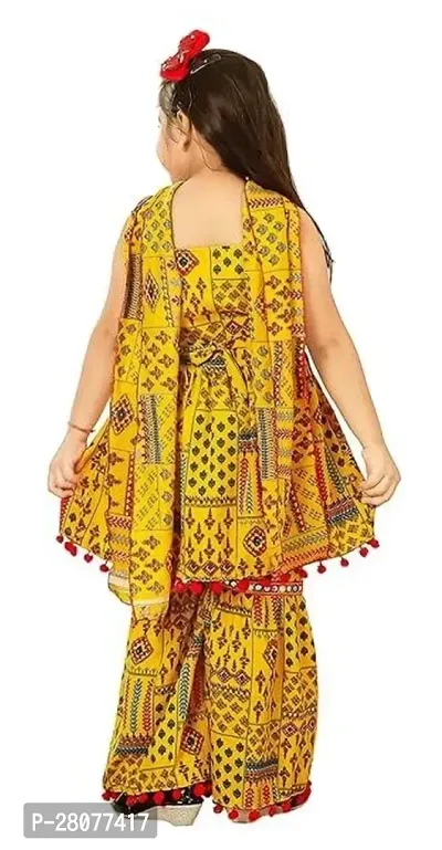 Classic Cotton Clothing set with Dupatta for Kids Girl-thumb2