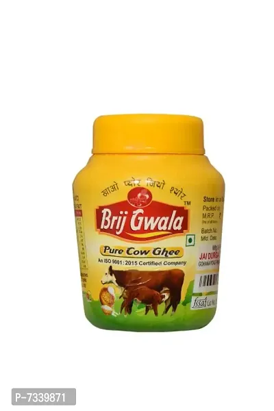 Brij Gwala Desi Cow Ghee |Made Traditionally from Curd |Pure Cow Ghee for Better Digestion and Immunity | 500ml Jar-thumb0
