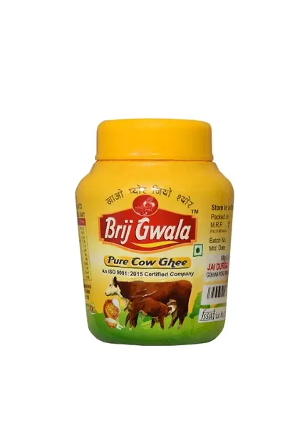 Brij Gwala Desi Cow Ghee |Made Traditionally from Curd |Pure Cow Ghee for Better Digestion and Immunity | 500ml Jar