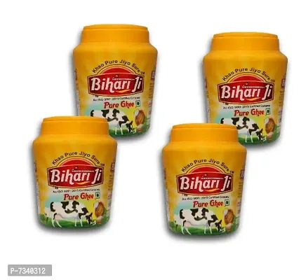 Bihari Ji Desi Ghee |Made Traditionally from Curd |Pure Ghee for Better Digestion and Immunity | 200ml Jar Pack -4-thumb0