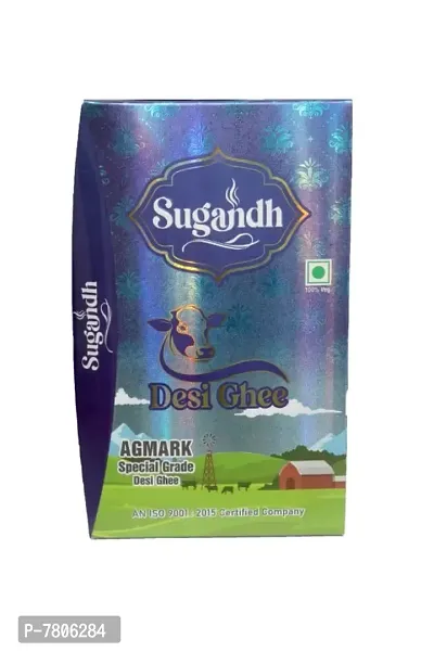 Sugandh Desi Ghee |Made Traditionally from Curd |Pure Ghee for Better Digestion and Immunity | 1Ltr Tetra Pack