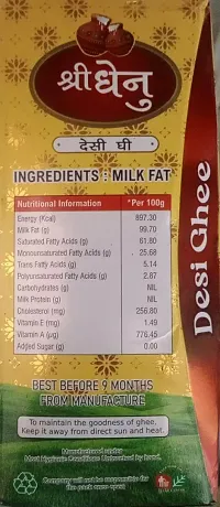 Desi Cow Ghee Made Traditionally from Curd Cow Ghee for Better Digestion and Immunity | 1Ltr-thumb1