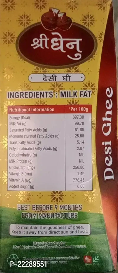 Desi Cow Ghee Made Traditionally from Curd Cow Ghee for Better Digestion and Immunity | 1Ltr-thumb2