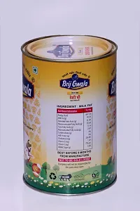 Brij Gwala Desi Cow Ghee| Made Traditionally from Curd| 1Ltr Tin pack-1-thumb1