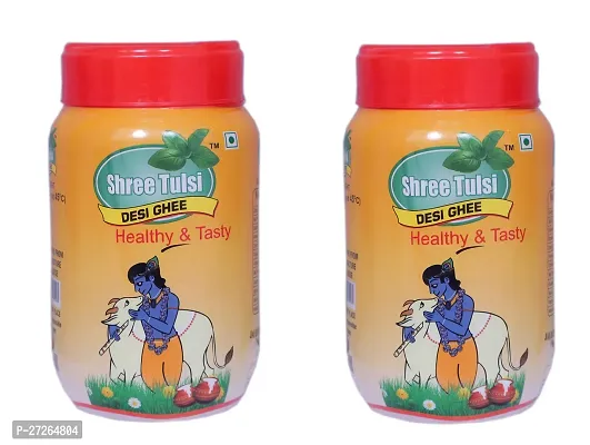 Shree Tulsi Desi Ghee || Made Traditionally from Curd ||Pure Ghee for Better Digestion and Immunity 500ml jar-2-thumb0