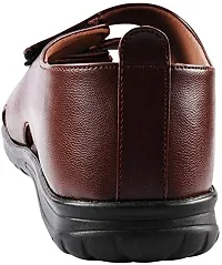 DOCTOR CHOICE? Men's Soft Padding Orthopedic and Diabetic Simple with Style Sandals, MCR and MCP Sandals, Comfortable Mens Footwear Sandals For Daily Use (Brown Color, Size 7 UK/IND)-thumb2