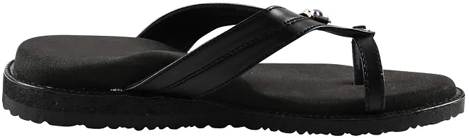 DOCTOR CHOICE? Women's Extra Soft Padding Orthopedic and Diabetic Comfortable Doctor Slipper, MCR and MCP Chappals, Home Slippers For Daily Use (Color Black, Size: 5 UK/IND)-thumb3
