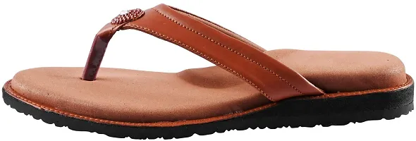 DOCTOR CHOICE? Extra Soft Padding Orthopedic Women's Slippers (Color Brown, Size: 5 UK/IND)-thumb1