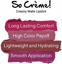 Sophisticated Creamy Matte Lipstick For Women-thumb1