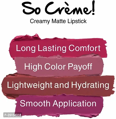 Sophisticated Creamy Matte Lipstick For Women-thumb2