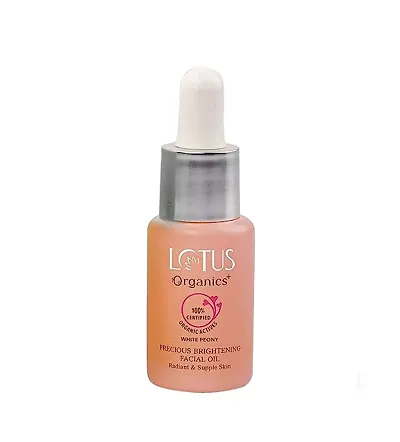 Lotus Organics+ Precious Brightening Face Oil | 100% Organic White Peony | Sulphate & Paraben Free | All Skin Types | 15ml