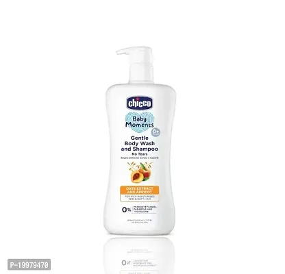 Chicco Baby Moments Gentle Body Wash And Shampoo 0M+ (500ml)