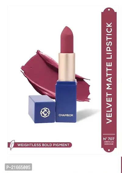 Chambor Colour Studio Ultra Vibes Weightless velvet matte lipstick N 707 Hibiscus Heroine 4g