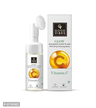 Good Vibes Glow foaming Vitamin C Face Wash 150ml-thumb0