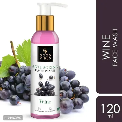 Good Vibes Wine Anti Ageing Face Wash 120ml-thumb0