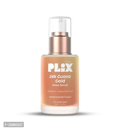 The Plant Fix Plix 24k Guava Gold Lightweight Serum With Vitamin C  Hyaluronic Acid  (30 ml)