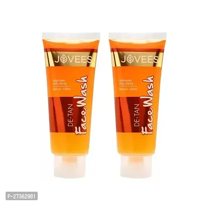 jovees d tan face wash 120ml pack of 2