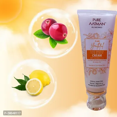 pure aatman youthful sun shield sun block cream spf 50 +++-thumb0