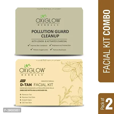 D-Tan Facial Kit 50 Gm + Pollution Gaurd Cleanup 40 Gm