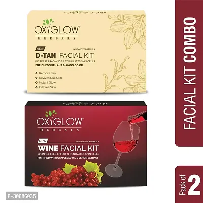 D-Tan Facial Kit 50 Gm + Wine Facial Kit 53 Gm