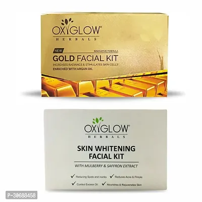 Gold Facial Kit 50 Gm + Skin Whitening Facial Kit 60 Gm