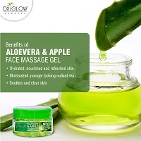 Aloe  Apple Face Massage Gel for Normal to OiVera ly Skin  200gm-thumb1