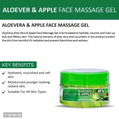 Aloe  Apple Face Massage Gel for Normal to OiVera ly Skin  200gm-thumb3