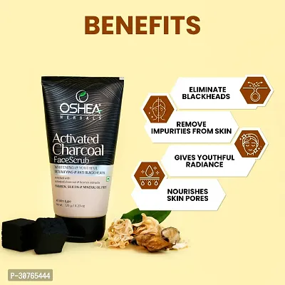 Oshea herbal  Activated Charcoal Face Scrub 120gm-thumb2