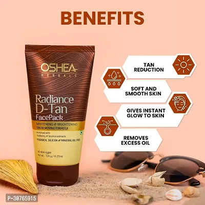 Oshea herbal  Radiance D-Tan Face Pack 120 gm-thumb3