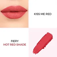 Praush Beauty Plush Matte Lipstick - Kiss Me Red-thumb1